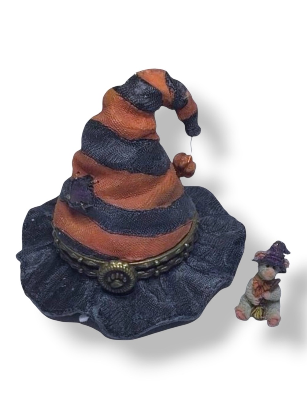 Boyds Treasure Boxes, Hilda's Haunted Hat w/ Witchy McNibble Style#392183**Rare
